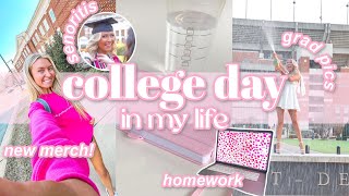 College Day In My Life at The University of Alabama | New Merch, Grad Pics, Homework | Lauren Norris