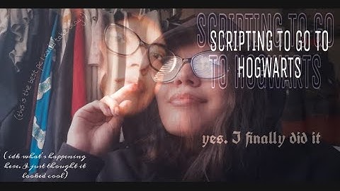 trying to shift to hogwarts | script with me
