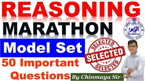 Reasoning Model Set|Marathon Class|Important Questions From All Chapters|OSSC CGL, BSSO,WEO,PEO,CHT