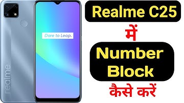 How to block any number in Realme C25 || how to add any number in blacklist on Realme C25 ||