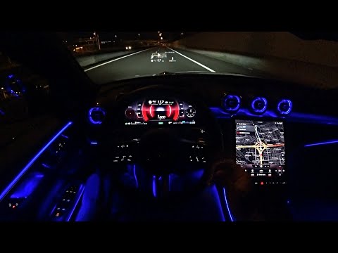 The New Mercedes C Class 2023 NIGHT Test Drive