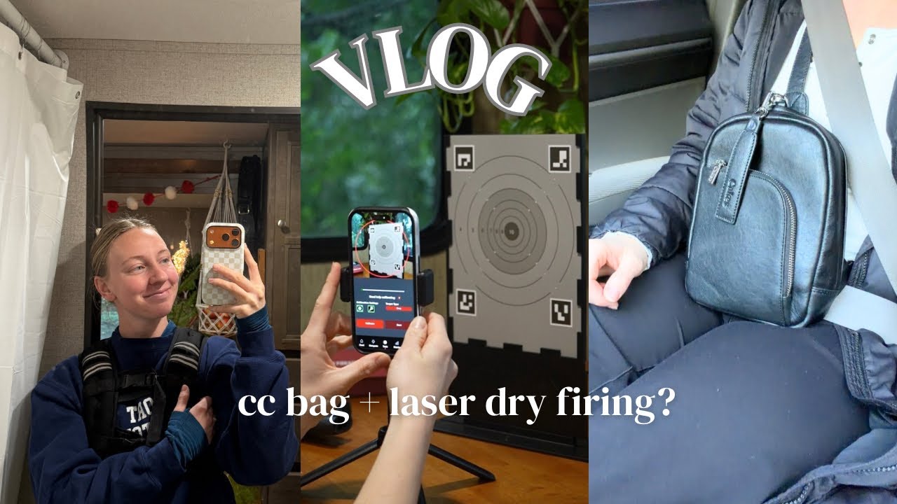 NEW conceal carry bag 🎂🔫  + my new laser dry firing system 