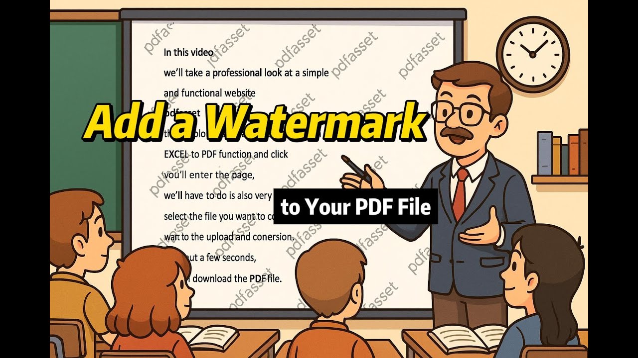 How to Add Watermarks to your PDF File - YouTube