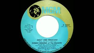 The Osmonds - feat: Donny Osmond - Sweet And Innocent (1971)