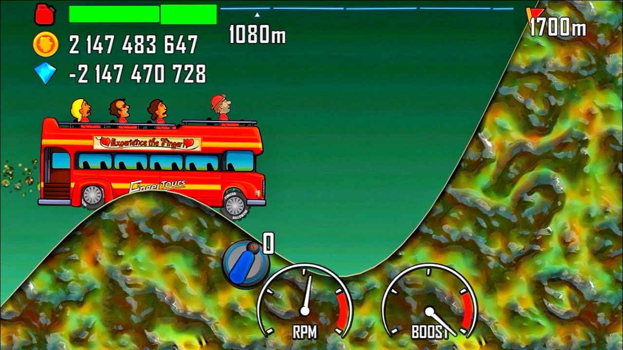 Hill Climb Racing - tourist bus on alien planet 👽 | android iOS gameplay 