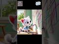 Cute kitten who loves to draw graffiti #aicat #catart #cute #shortvideo #Shorts #viralvideo #kitten