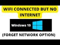 FORGET NETWORK WINDOWS 10 || WINDOWS 10 FORGET WIFI NETWORK