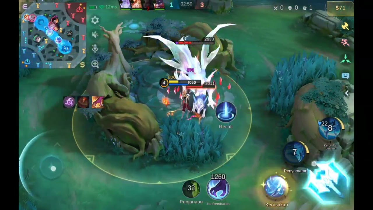 Pemula youtube mlbb  (Try hiro kt rank) 