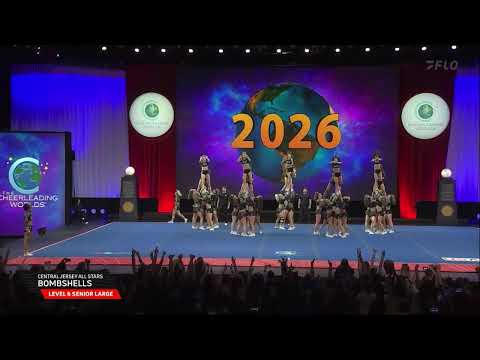 Central Jersey Allstars Bombshells!!! (The Cheerleading Worlds day 4 2026)!! 💙🩵🖤🎤🪩