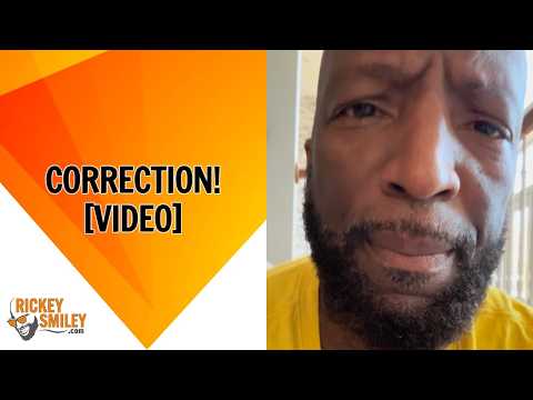 CORRECTION!