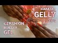 GERSHION BUILDER GEL | KIARA SKY GELLY TIPS LONG COFFIN | DIY NAILS AT HOME | BEGINNER FRIENDLY