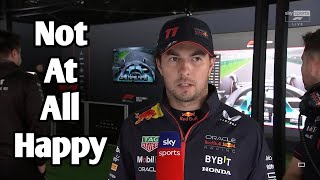 Sergio Perez Post Quali Interview Australian GP | Checo Not Happy After Q1 Exit | FormulaBoi