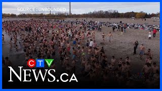 Thousands ring in the new year with a polar plunge in Toronto | Polar Bear Dip in Toronto