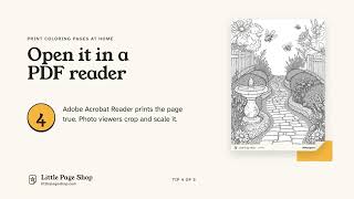 Information How to print coloring pages so they come out right Update