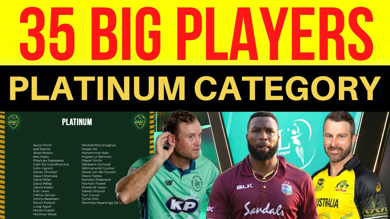 OMG 😍 BIG SURPRISE | List of 34 Foreign Players in PLATINUM Category | PSL Draft 2023 | PSL 8 Draft
