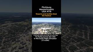 Fitchburg, Massachusetts from Microsoft Flight Simulator #fitchburg #massachusetts #msfs #usa
