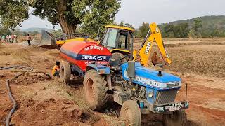 Tractor Sonalika 60 Rx | JCB 3DX Working for Road Pull Construction screenshot 4