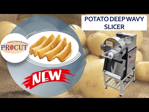 PROCUT Potato Waffle Fry Cutter - Procut Food Machinery