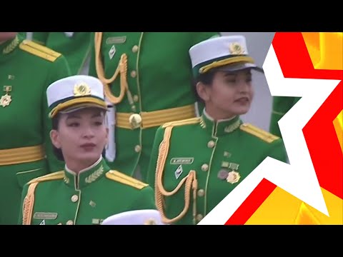 WOMEN&rsquo;S TROOPS OF TURKMENISTAN ★ Military parade in Ashgabat 2021 ★