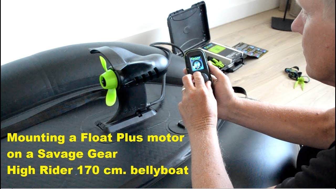 Mounting a Float Plus motor on my Savage Gear High Rider 170 cm bellyboat 