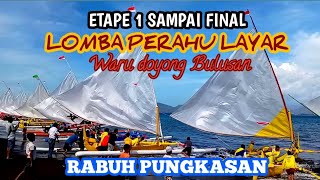 Lomba Perahu Layar Pantai Waru Doyong Bulusan