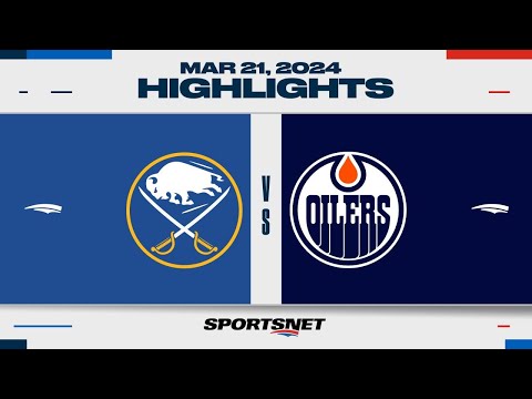 NHL Highlights | Sabres vs. Oilers - March 21, 2024