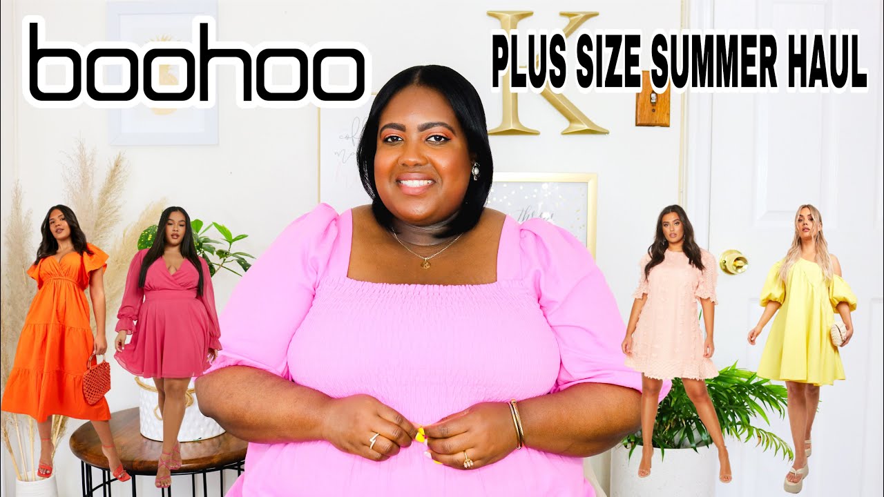 boohoo plus size dresses