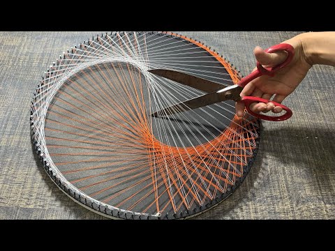 Destroying my Previous ARTWORK 🫣to make it more Deatailed⭐️ Easy String Art Ideas for Beginers