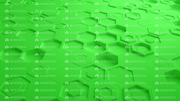 Green Abstract Hexagon Geometric Surface Seamless Loop 4K UHD. Front View