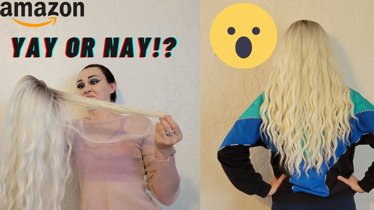 Cheap Amazon Wig Review (This Platinum Blonde Wig is AMAZING)