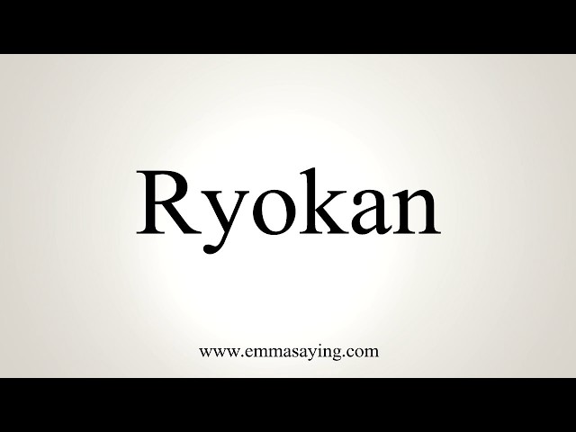 How To Pronounce Ryokan - YouTube