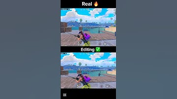 Difference in real V and editing#pubgmobile #bgmi #shorts