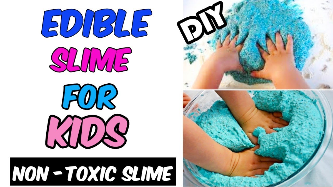 Homemade slime/ Homemade edible slime for kids/Slime with chia seeds and flaxseeds/Non toxic