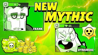 OPENING NEW MYTHIC FREE GIFTS!!!😱 DYNAMIKE AND FRANK UPGRADED🔥 BRAWL STARS