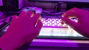 womier k87 typing test lubed and filmed