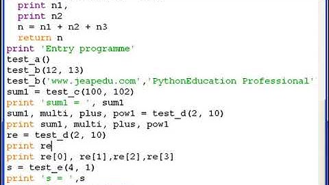 Python入门基础视频教程 050303 Python自定义函数参数预定义值问题解析