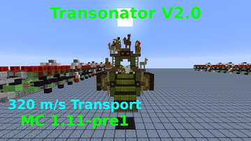 [Showcase] Transonator V2.0 320 m/s transport system in MC 1.11-pre1