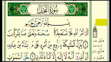 سورة النحل مكتوبة الشيخ عبدالله بن حمد الموسى Surah An Nahl Sheikh Abdullah Al Mousa2022-06-06