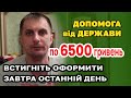 ❗️Кабмін обмежив термін подання заявки на отримання ДОПОМОГИ 6500 грн. до 31 березня 2022 року