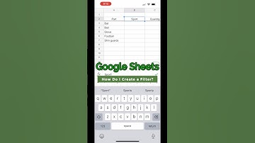 How To Create A Filter in Google Sheets Mobile?