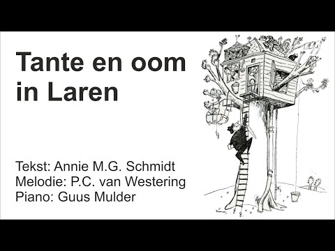 Ik heb een tante en een oom die wonen in een eikenboom in Laren, pianobegel. , Meneer Mulder Muziek