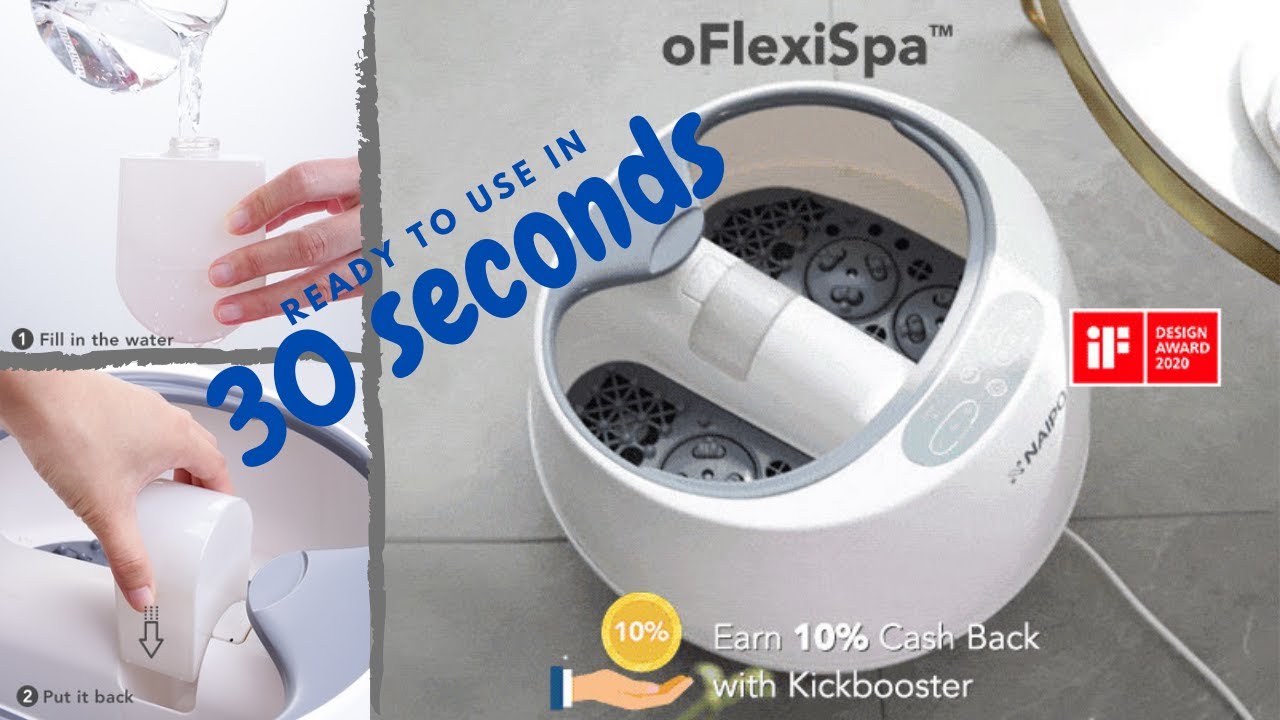 Introducing oFlexiSpa™ World’s 1st Smart Steam Foot Spa Massager