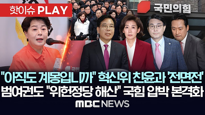 "아직도 계몽입니까" 혁신위 친윤과 '전면전', 범여권도 "위헌정당 해산" 국힘 압박 본격화-[핫이슈PLAY] MBC뉴스 2025년 7월 16일