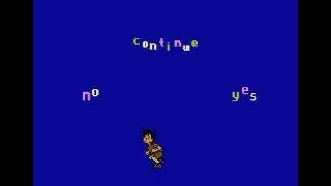 Happy Biqi - not-so-happy World Fighter - Game Over and continue screens