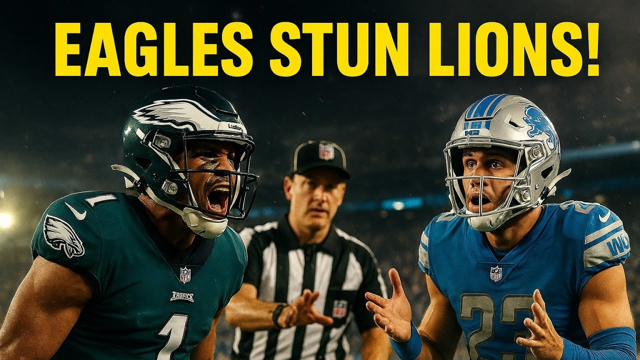 Detroit Lions vs Philadelphia Eagles Highlights Today | Eagles Defense Dominates! Controversial 