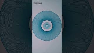 Watch This Spirograph Turn Into a Mesmerizing Blue Pattern 🌀