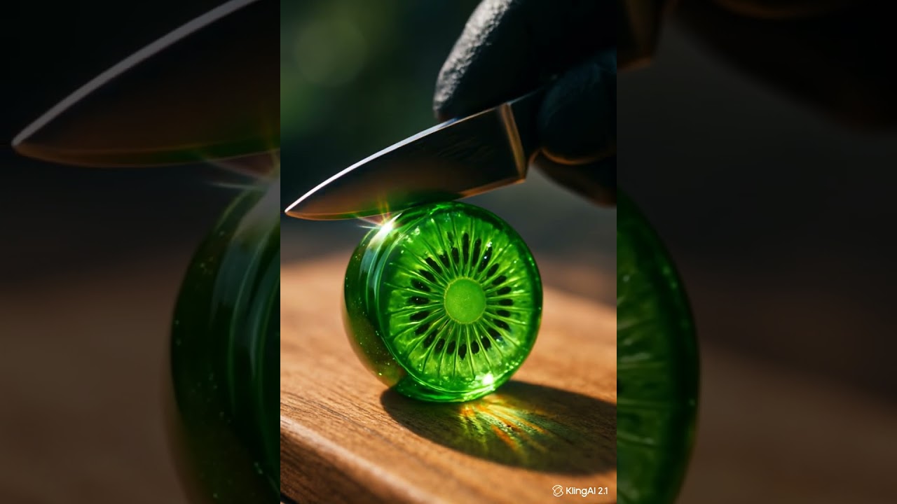 ASMR fruit cutting video