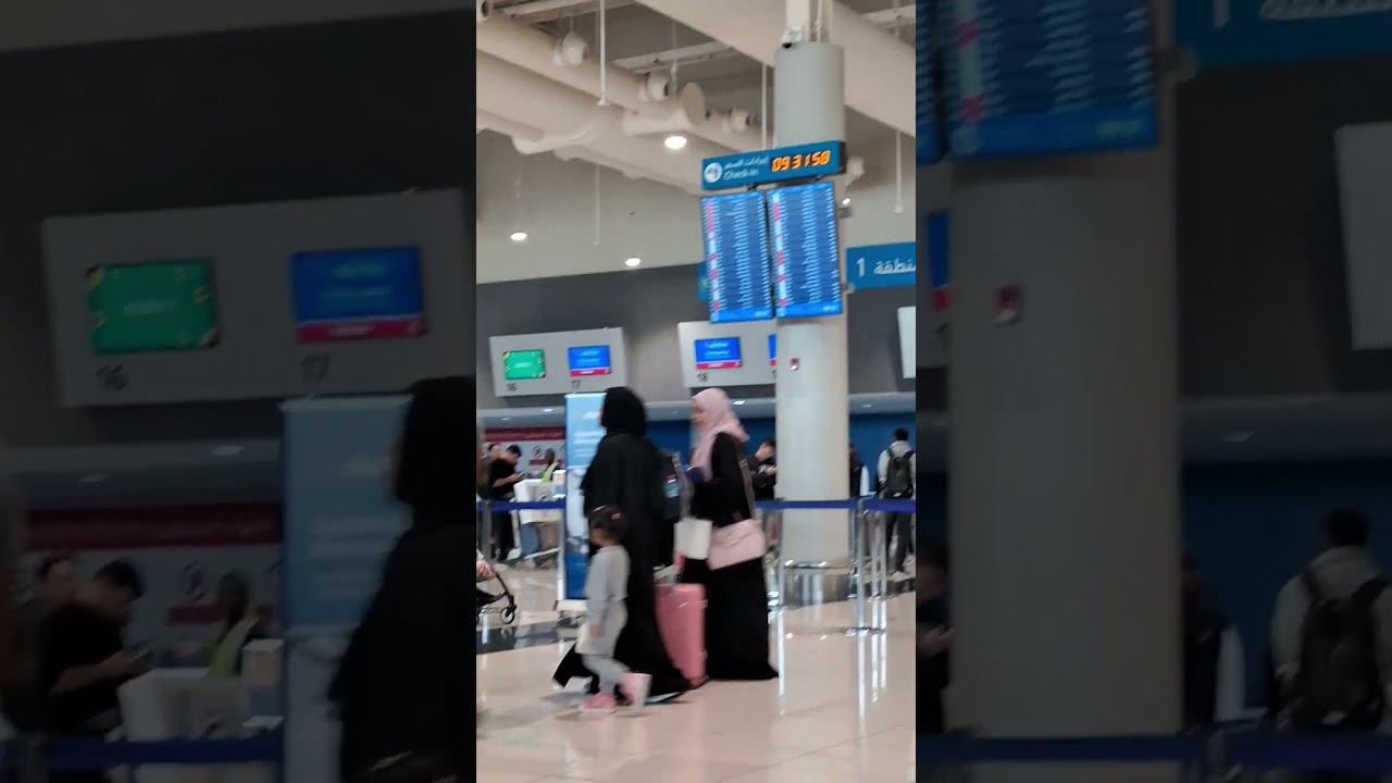 Dubai Airport Terminal 2, Departure | Check in Area Airport..!!