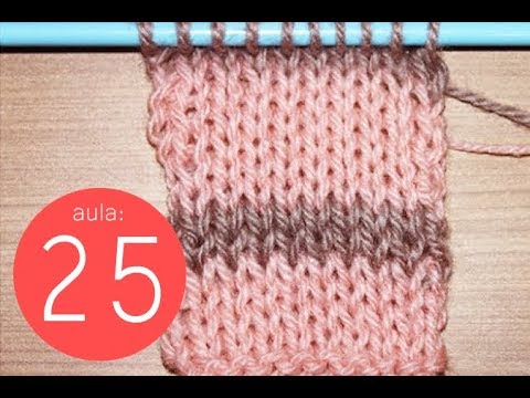 Vídeo: Como Tricotar Com Listras