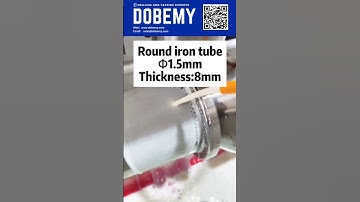 CNC drilling machine, auto CNC round iron tube drilling, DOBEMY